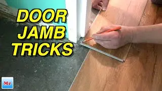 Amazing Tricks How To Pass Two Doors Jambs with Vinyl Plank Flooring| LVP in a Narrow Hallway DIY