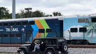 I found tri rail 512 and new wrap coach car 1102 and found the double GP49s 816 and 815 in WPB