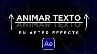 Animar TEXTO saliendo de una L&Iacute;NEA en After Effects