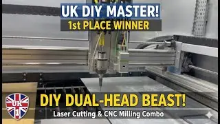 1st Place Winner | Dual-Head DIY Fiber Laser Machine (Cutting + Drilling)