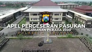 APEL PERGESERAN PASUKAN PENGAMANAN PILKADA 2020 POLRESTA SIDOARJO