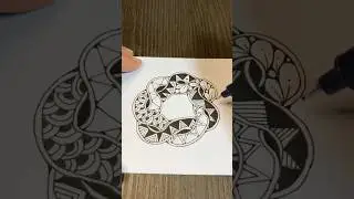 Satisfying Black Pen Line Art  Hypnotic Zentangle Patterns