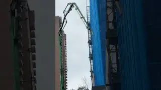 Unleashing Power: Witness the Concrete Pump in Action! #concretepumping #nyc  #pump #heavyequipment