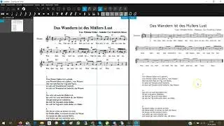 pdf Noten mit Text  in Forte notensatz importieren