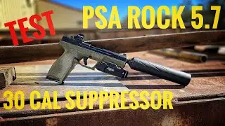 ТЕСТИРОВАНИЕ Пистолета PSA Rock 5.7 с глушителем Banish 30