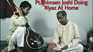 Pt.Bhimsen joshi  riyaz practice at home