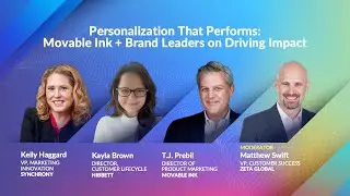 Personalization That Performs: Movable Ink + Brand Leaders on Driving Impact | Zeta Live 2025