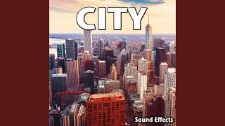 City Parking Lot Ambience with Medium Traffic, Pedestrians and City Hum