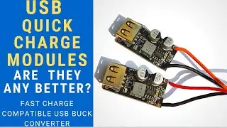 USB-понижающий преобразователь с функцией быстрой зарядки! || Сравнение с обычными модулями понижающих преобразователей