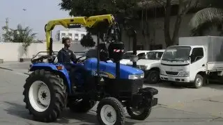 Hyva FFB Crane, Specialized for Agriculture Tractors used to pick Palm Fruits.