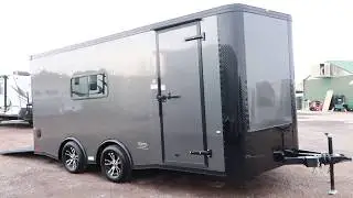 The best axle set up in this 8.5x18 Insulated Dual Purpose Cargo Trailer