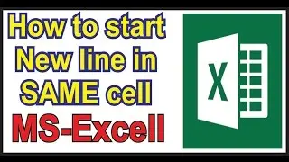 new line in same cell (ms-excell)