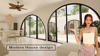Mediterranean House Design 180sqm | 8.8x20m | 2 bedroom villa + swimming pool + rooftop