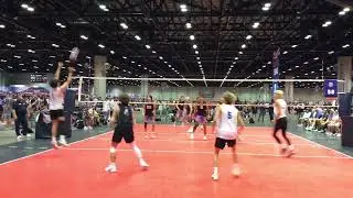 Aaron McRae 6&rsquo;3 Lefty Setter AAU Nationals 2024 Highlights #1 || Class of 2025
