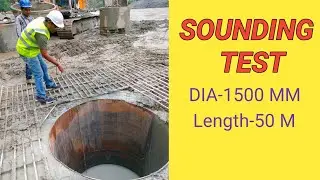Sounding Test @CIVILMOTIVERSITY | How to measure Pile bore length | Pile Bore Depth Measurement