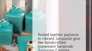 Savannah Turquoise Canister Set - 3 pcs - lonestarwesterndecor.com