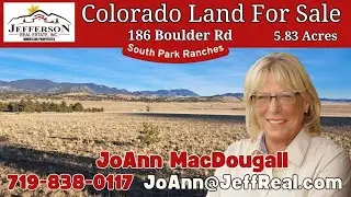 186 Boulder Road | South Park Ranches Land for Sale | Hartsel CO