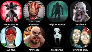 Cannibal,Slenderina,Evil Nun,BigFoot Horror,The Virus X #games #gaming #horror #mobile #gameplay