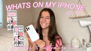 WHATS ON MY IPHONE 13 PRO MAX * iOS 16 MUST HAVE features & settings*
