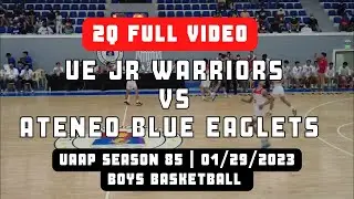 UE Jr Warriors Beats Ateneo Blue Eaglets (2Q Full Video, 01/29/2023)