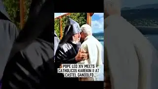 First Meeting: Pope Leo XIV and Catholicos of All Armenians Karekin II #PopeLeoXIV #PapaLeoneXIV
