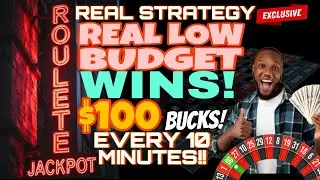 ONLY LOW BUDGET STRATEGY THAT PRODUCES $100 BUCKS EVERY TEN MINUTES!.. BEST ROULETTE STRATEGY 