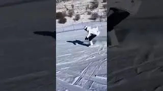 Snow thrills #shorts #snowboarding #funny #memes #waitferend