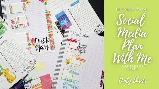 PWM | Daily Sheets | Social Media | Week 9 | The Happy Planner