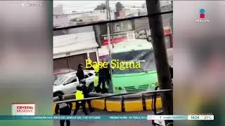 Chofer de transporte p&uacute;blico iba en estado de ebriedad y provoc&oacute; caos en Tlalnepantla | Crystal