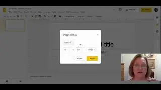 How To Change Size of Slide to 8.5 X 11 inches