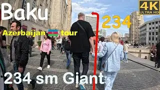 Baku | city center |walking tour  in 4k 60 fps #baku #azerbaijan