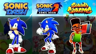 Sonic Dash Vs Sonic Dash 2 Boom Vs Subway Surf Gameplay Walkthrough - (Android,iOS)