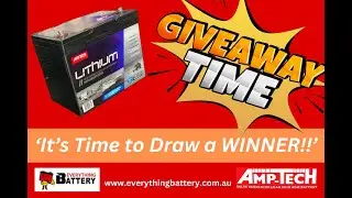 100amp AMP-TECH Lithium Battery Giveaway