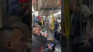 Woman gets &lsquo;instant karma&rsquo; after trying to snatch MAGA hat off NYC straphanger&rsquo;s head #shorts