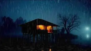 Peaceful Rain at a Cozy Wooden Stilt House | Deep Sleep ASMR No Music