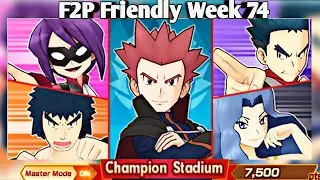 F2P Johto Challenge Champion Stadium Master Mode 7,500 Points Week 74 | Pokemon Masters EX