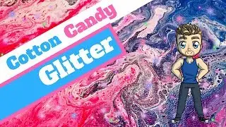 Acrylic Pour Painting With Glitter Tutorial