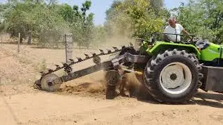 trench digger machine 7877516416 & 9993951479 #trencher #attech #tractor