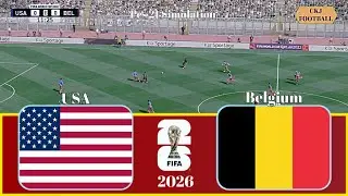 United States Vs Belgium | Football World Cup 2026 Matchday Showdown | PES 21 Simulation