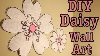 DIY: DAISY WALL ART! ROOM DECOR | #Roomspiration