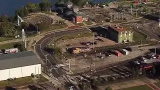 Santa Fe (BNSF) Blue Bonnet - Drone Capture - Fort Smith, Arkansas
