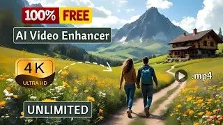 Convert Video To 4K With AI For FREE | FREE AI Video Enhancer