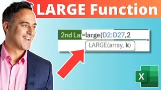 How to Use the LARGE Function in Microsoft Excel