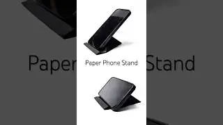 I folded one sheet of paper into a phone stand. No glue and no cutting.
