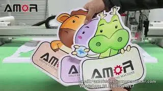 CCD Vision Contour Cutting Machine for Printed Graphics | Digital Knife Cutting Machine
