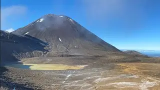 Трекинговый маршрут в Национальном парке 4K, Tongariro Alpine Crossing в Новой Зеландии. 2019.12-05