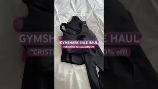 GYMSHARK HAUL💕code &ldquo;CRISTINA&rdquo; for extra 20% off!#gymshark#gymsharkhaul#gymsharksale#activewear#haul