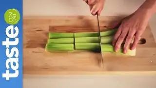 Chop chop!  How to quickly chop celery like a kitchen pro | taste.com.au