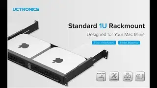 How does UCTRONICS Mac mini rack mount with side brackets work?