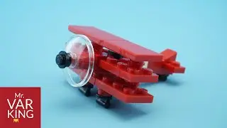 LEGO Tutorial Fokker Dr 1 Triplane Red Baron